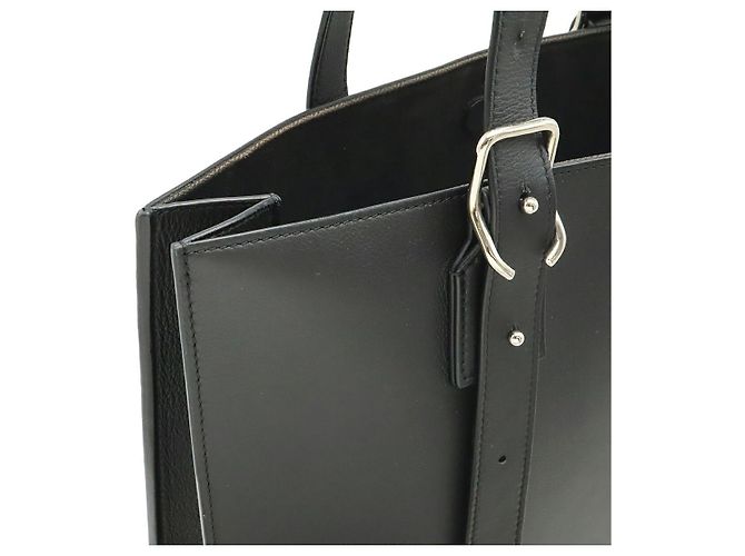 Sac tote de couro com fivela Anagram Loewe Preto - vista 5