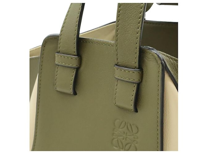 Borsa a mano piccola Hammock in pelle Loewe Marrone Beige - vista 8