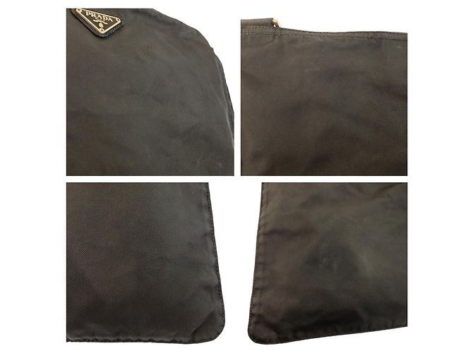 Borsa a tracolla in nylon Tessuto Prada Nero - view 6