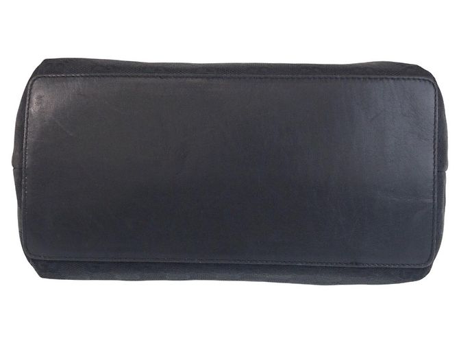 Borsa Tote Gucci GG Canvas e Pelle Nero - vista 10