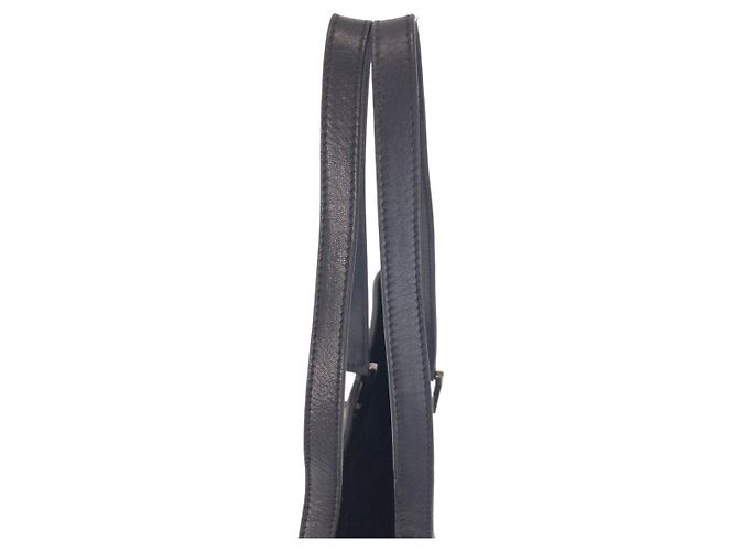 Borsa Tote Gucci GG Canvas e Pelle Nero - vista 8
