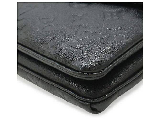 Borsa a Spalla Louis Vuitton Twice Monogram Empreinte Nero - vista 3