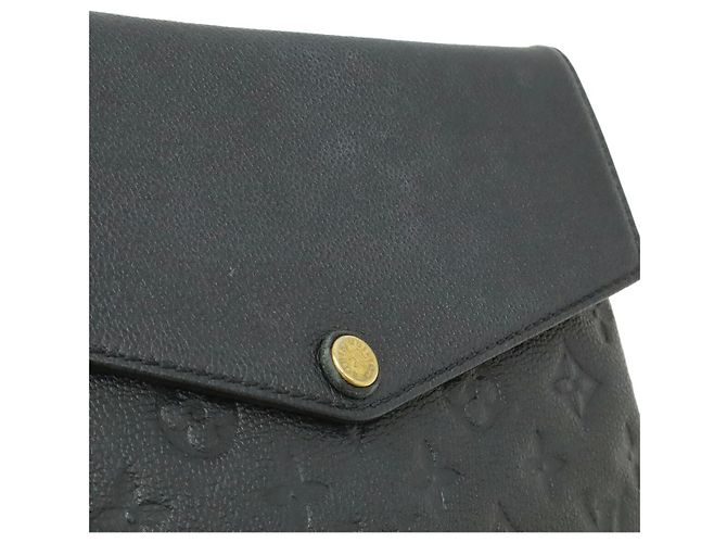 Borsa a Spalla Louis Vuitton Twice Monogram Empreinte Nero - vista 8