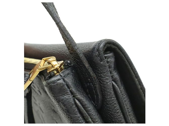Borsa a Spalla Louis Vuitton Twice Monogram Empreinte Nero - vista 9