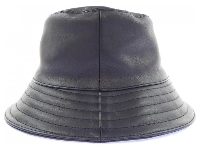Hermès Cappello FRED in pelle di vitello Hermes Nero - vista 4