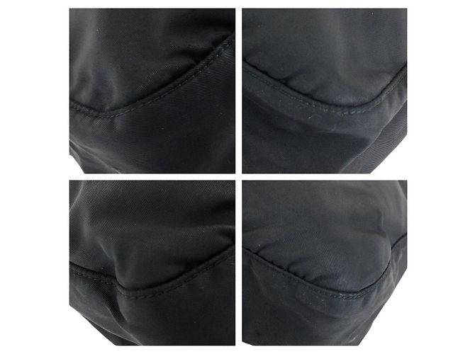 Borsa a tracolla in nylon Tessuto Prada Nero - vista 3