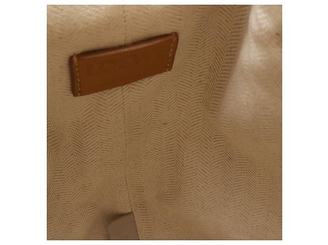 Loewe Sailor Kleiner Leder-Beutel mit Kordelzug Braun - Ansicht 7