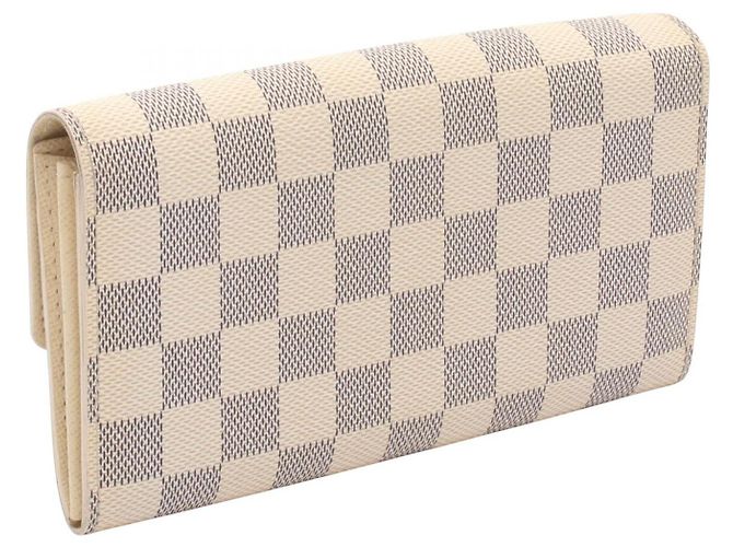 Louis Vuitton Portefeuille Sarah Damier Azur Long Wallet Weiß - Ansicht 2