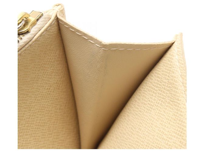 Louis Vuitton Portefeuille Sarah Damier Azur Long Wallet Weiß - Ansicht 6