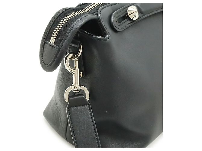 Borsa 2way in pelle Fendi By The Way Nero - vista 4