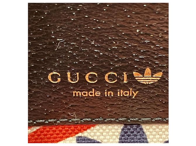 Borsa a tracolla in pelle Gucci adidas Collaboration Limited Nero - vista 4