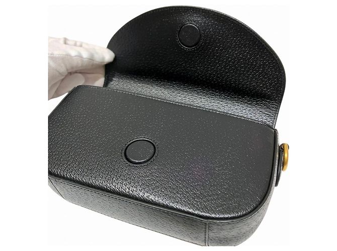 Borsa a tracolla in pelle Gucci adidas Collaboration Limited Nero - vista 7