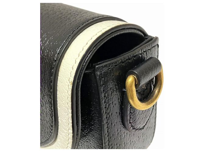 Borsa a tracolla in pelle Gucci adidas Collaboration Limited Nero - vista 9