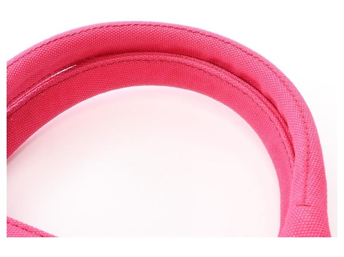 Borsa Tote 2way in tela CANAPA Prada Rosa - vista 8