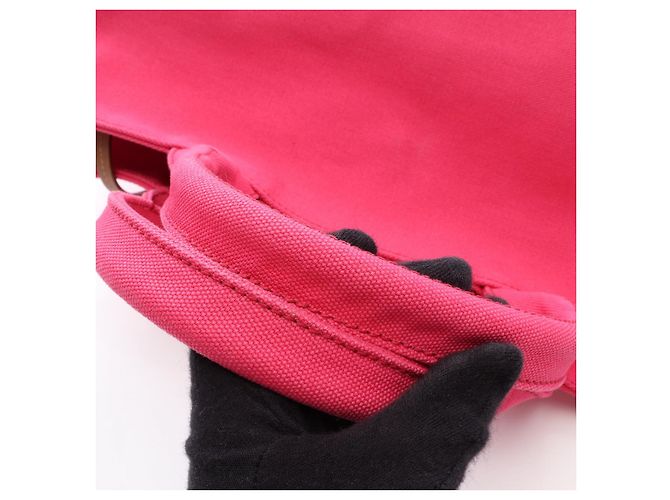 Borsa Tote 2way in tela CANAPA Prada Rosa - vista 9