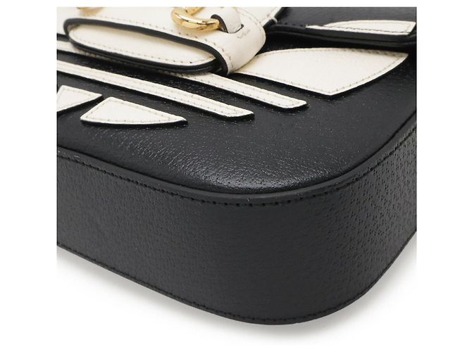 Mini borsa Horsebit 1955 Gucci x Adidas Nero - vue 3