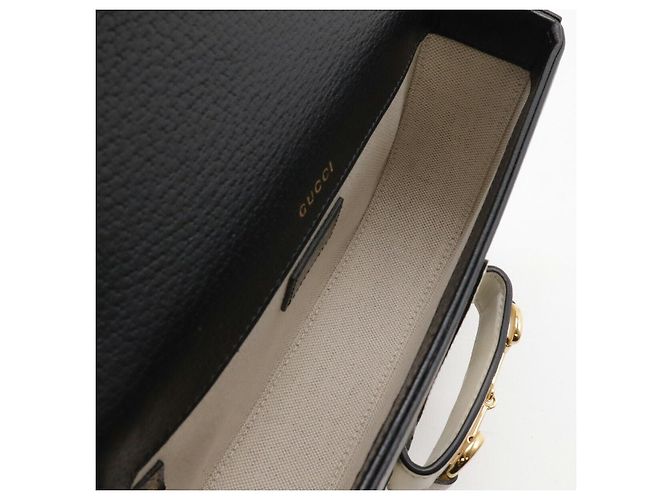 Mini borsa Horsebit 1955 Gucci x Adidas Nero - vue 6