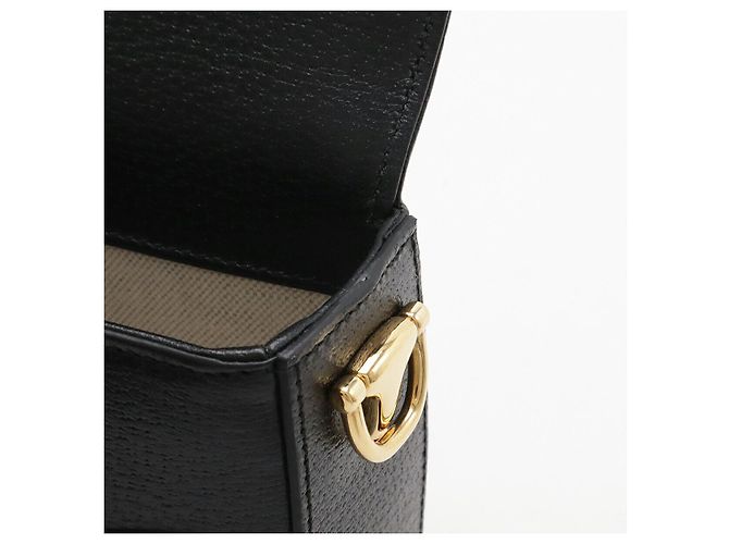 Mini borsa Horsebit 1955 Gucci x Adidas Nero - vue 8