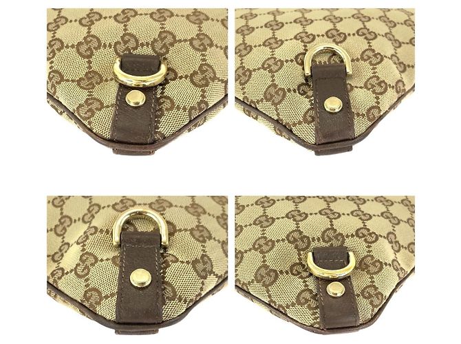 Borsa a Spalla Gucci Abbey GG Canvas Marrone - vista 3