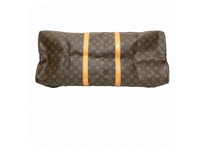Borsa Boston Louis Vuitton Keepall in Tela Monogram Metallico Bronzo - vista 3
