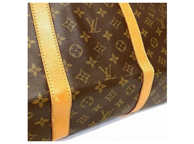 Borsa Boston Louis Vuitton Keepall in Tela Monogram Metallico Bronzo - vista 8