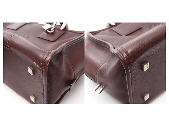 Borsa a mano in pelle Loewe Amazona Marrone - vista 10
