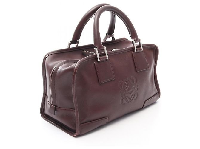 Borsa a mano in pelle Loewe Amazona Marrone - vista 2