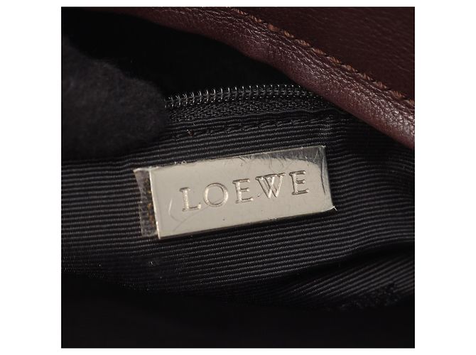 Borsa a mano in pelle Loewe Amazona Marrone - vista 4