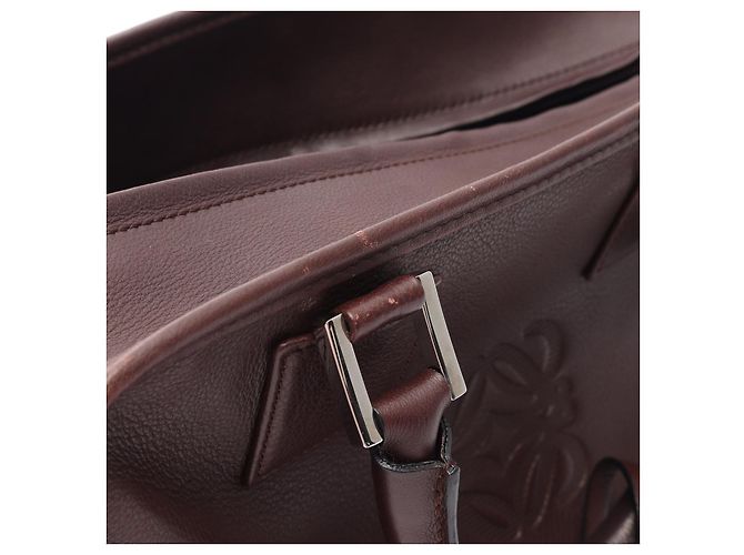 Borsa a mano in pelle Loewe Amazona Marrone - vista 6