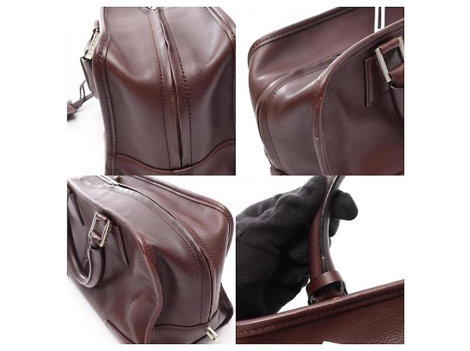 Borsa a mano in pelle Loewe Amazona Marrone - vista 8