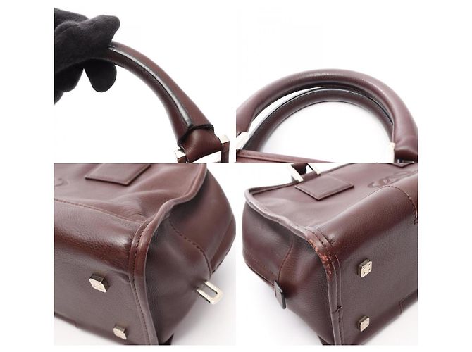 Borsa a mano in pelle Loewe Amazona Marrone - vista 9