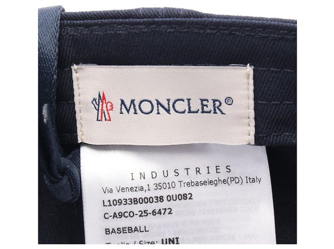 Cappellino BASEBALL in cotone Moncler Blu - vista 4