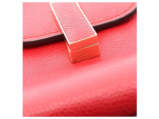 Mini Iside Valextra Borsa a tracolla 2way in pelle Rosso - vista 6