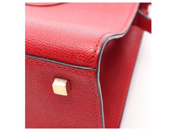 Mini Iside Valextra Borsa a tracolla 2way in pelle Rosso - vista 7