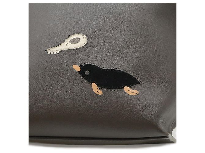 Borsa a tracolla piccola Cubi in pelle Loewe Grigio - vista 9
