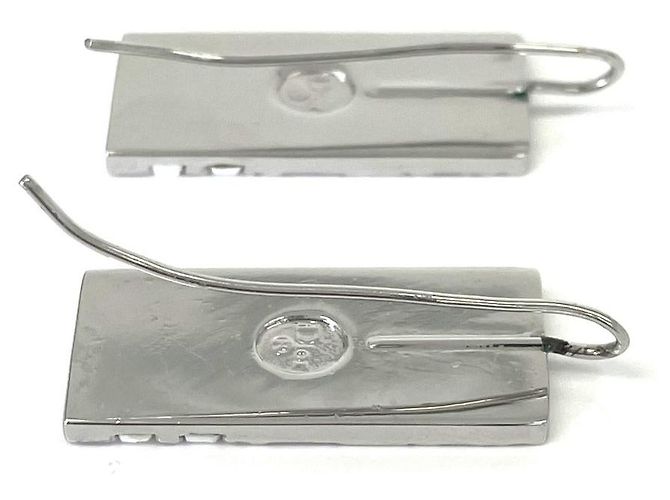 Orecchini Christian Dior Trotter Argento Metallico - vista 4