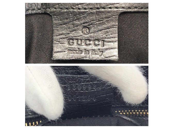 Gucci GG Canvas Leder Tote Bag Schwarz - Ansicht 4