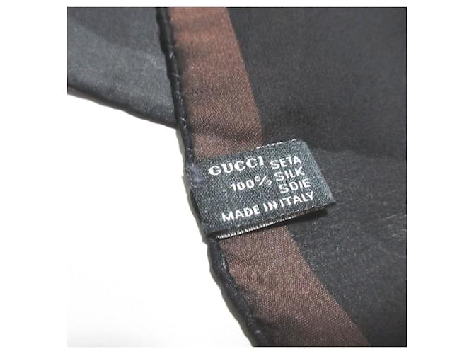 Gucci Seidenschal mit Karomuster Schwarz - Ansicht 3