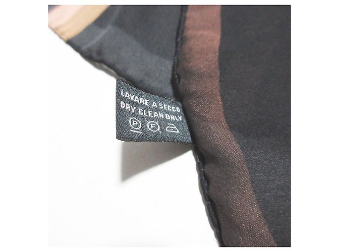 Gucci Seidenschal mit Karomuster Schwarz - Ansicht 4