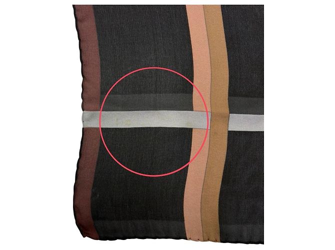 Gucci Seidenschal mit Karomuster Schwarz - Ansicht 8
