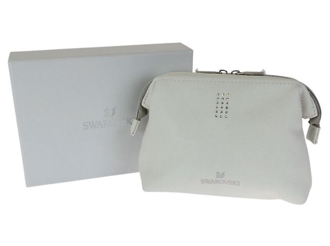 Bolso Vanity Bag Swarovski de PVC blanco - vista 7