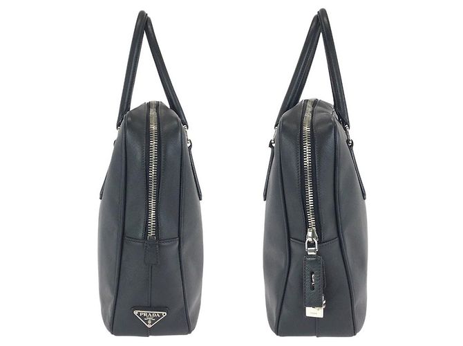 Valigetta in pelle Saffiano Prada Nero - vista 8
