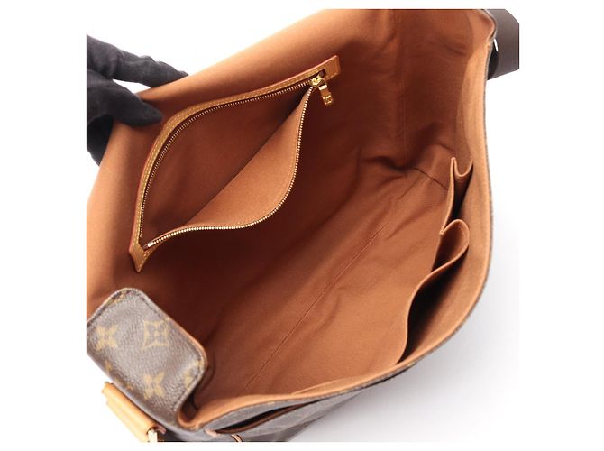 Borsa a Spalla Louis Vuitton Abbesses Monogram Marrone - vista 10