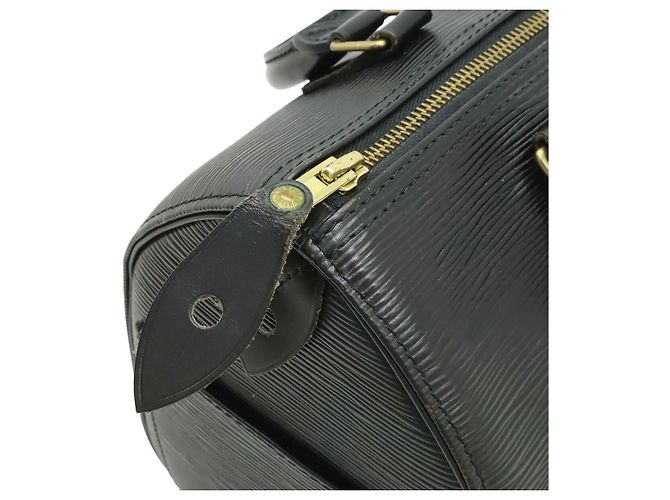 Borsa Louis Vuitton Epi Speedy 25 Nera Nero - vista 5
