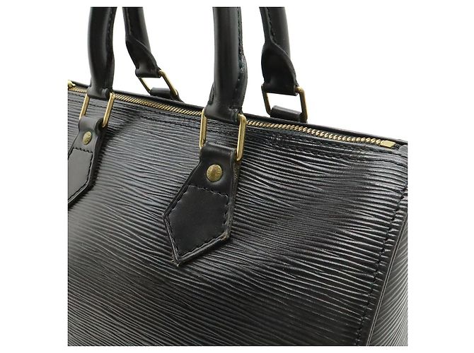 Borsa Louis Vuitton Epi Speedy 25 Nera Nero - vista 8