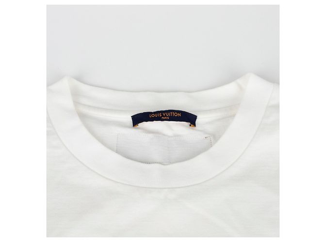Louis Vuitton T-shirt a maniche lunghe ricamata Lv Xxl Bianco - vista 4