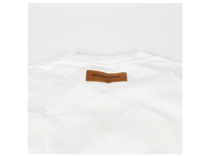 Louis Vuitton T-shirt a maniche lunghe ricamata Lv Xxl Bianco - vista 9