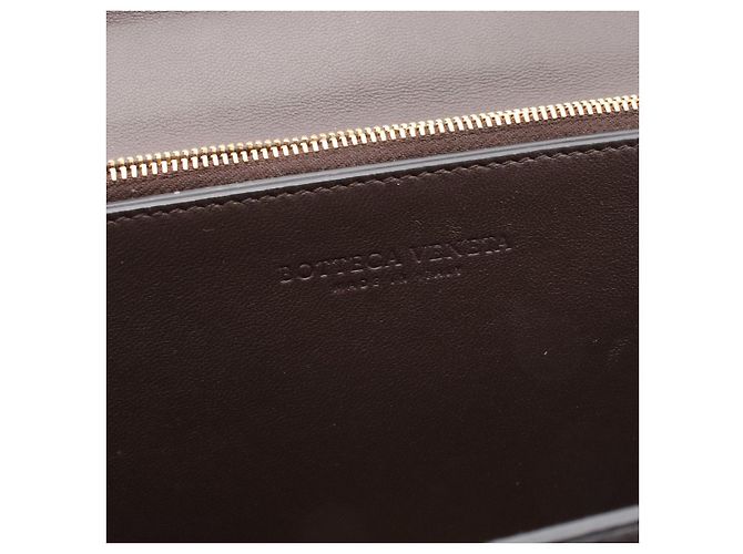 Bottega Veneta Borsa a Spalla in Pelle Classica Marrone - vista 4