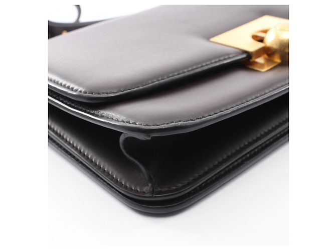 Bottega Veneta Borsa a Spalla in Pelle Classica Marrone - vista 9