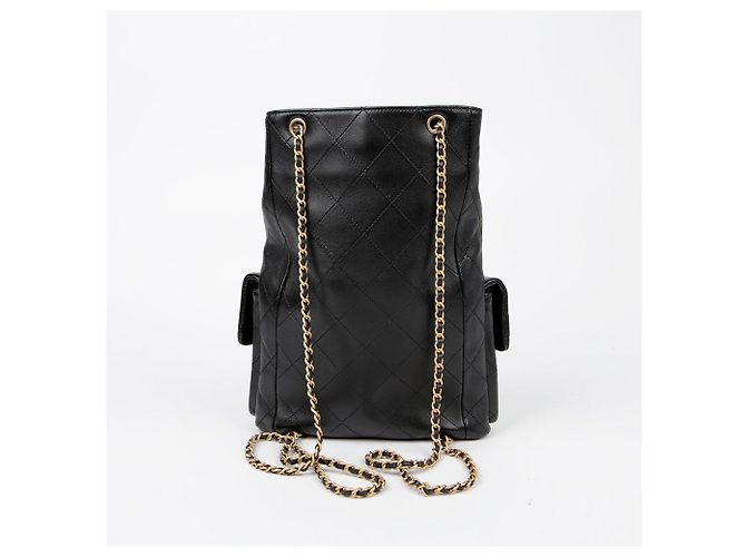 Chanel Zaino Cc Logo a due tasche Nero - vista 2